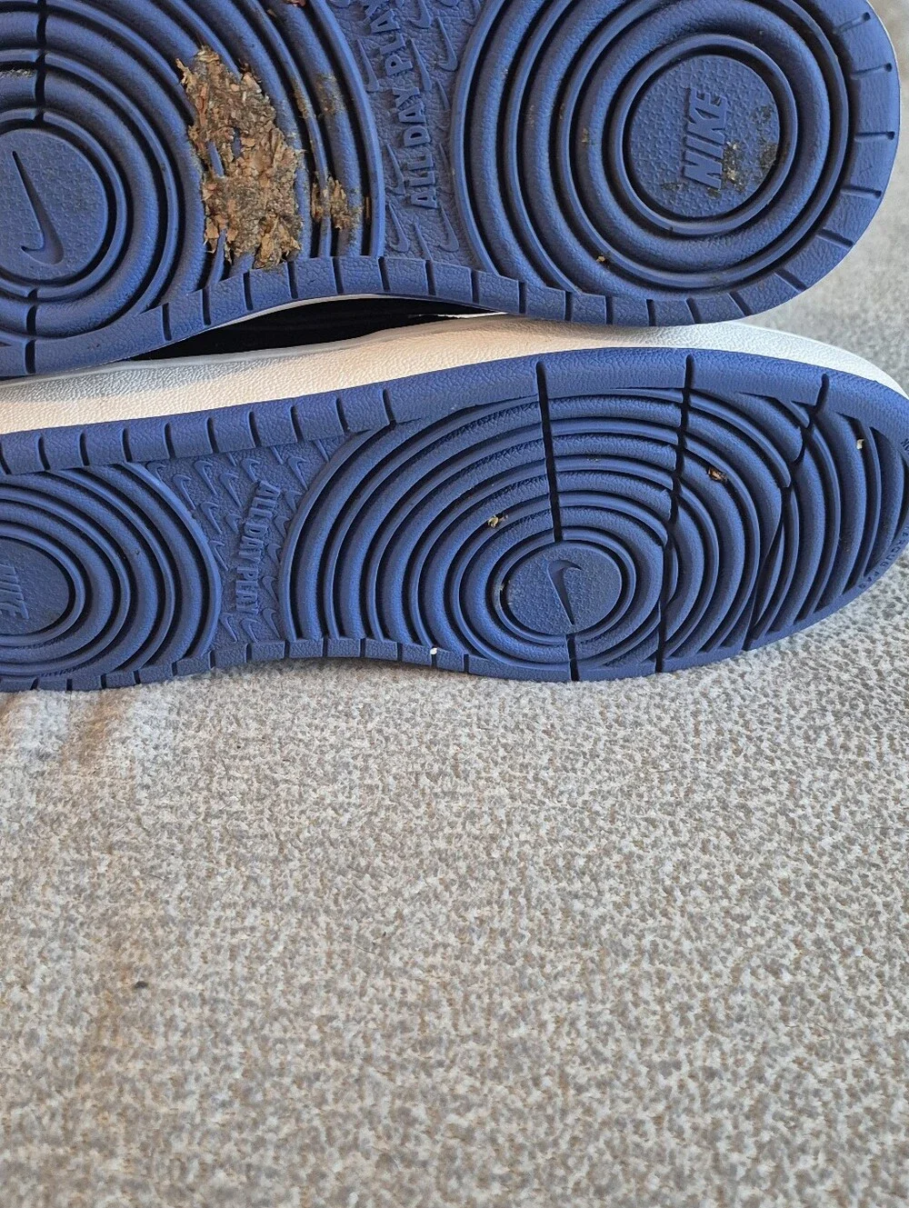 Nike Court Borough 6Y Mid 2 GS Youth Game Royal Black DM8872-001 Shoes,